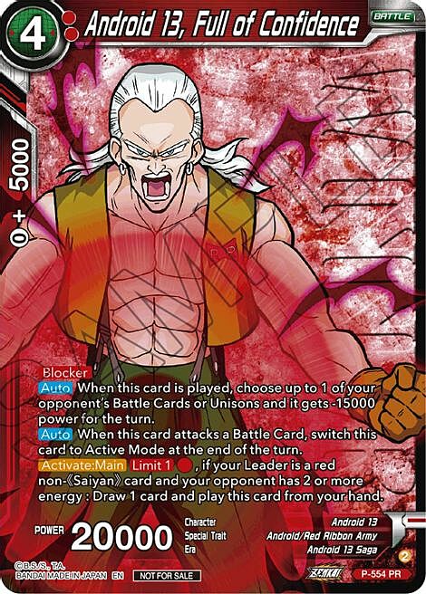 Android 13, Full of Confidence Card Front