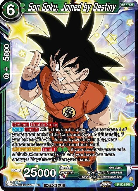 Son Goku, Joined by Destiny Card Front