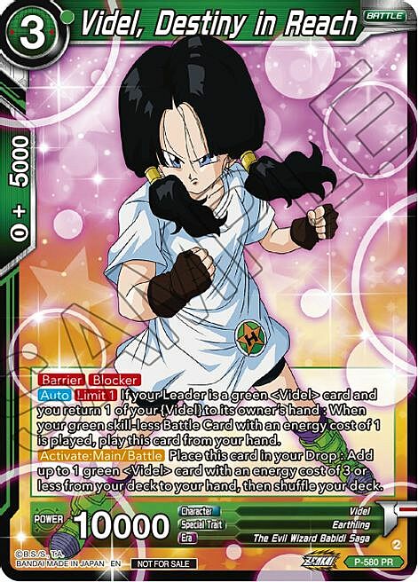 Videl, Destiny in Reach Card Front