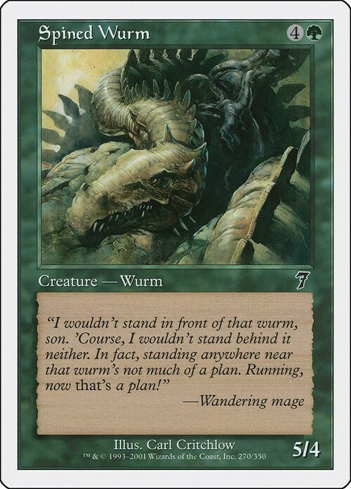 Spined Wurm Card Front