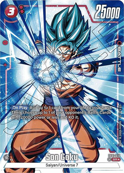 Son Goku Card Front