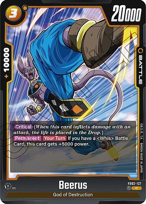 Beerus Card Front