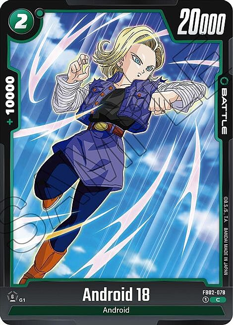 Android 18 Card Front