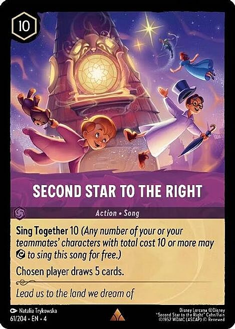 Second Star to the Right Card Front