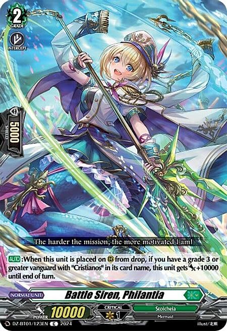 Battle Siren, Philantia Card Front