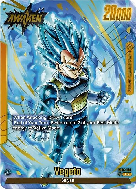 Vegeta Card Front