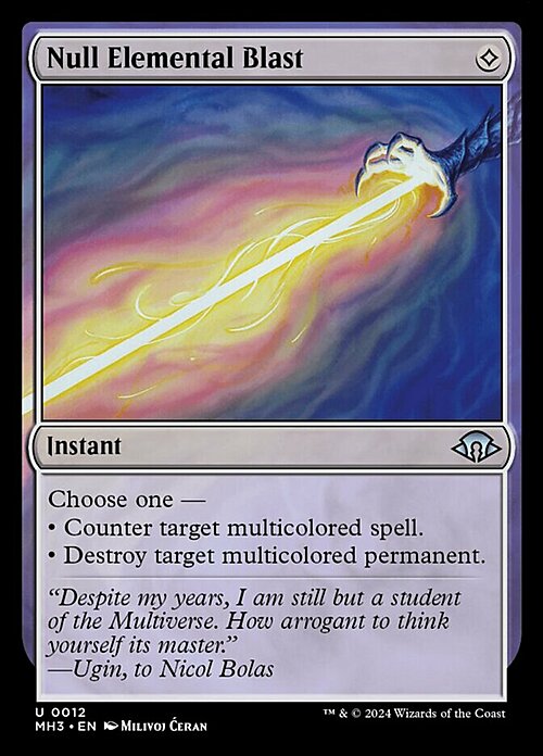 Null Elemental Blast Card Front