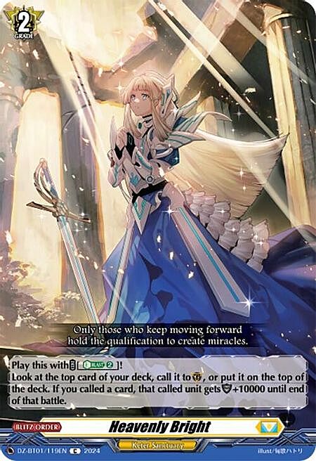 Heavenly Bright Card Front