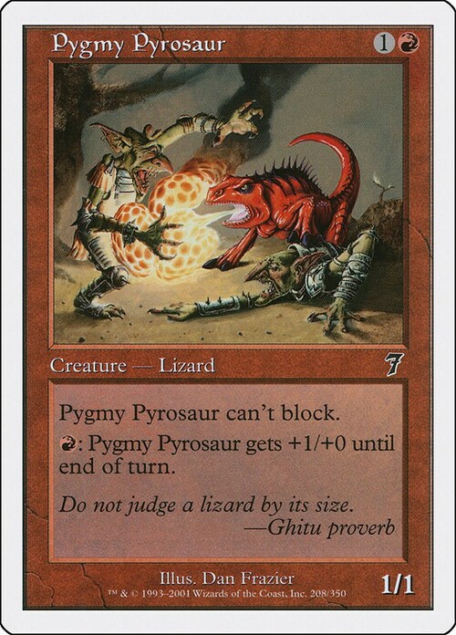 Pygmy Pyrosaur Card Front