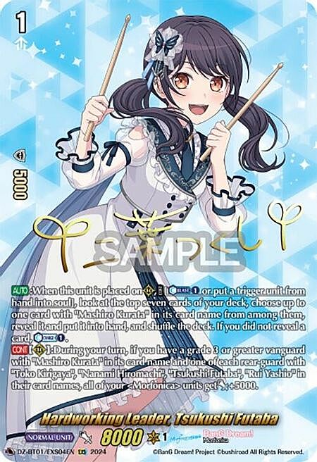 Hardworking Leader, Tsukushi Futaba Card Front