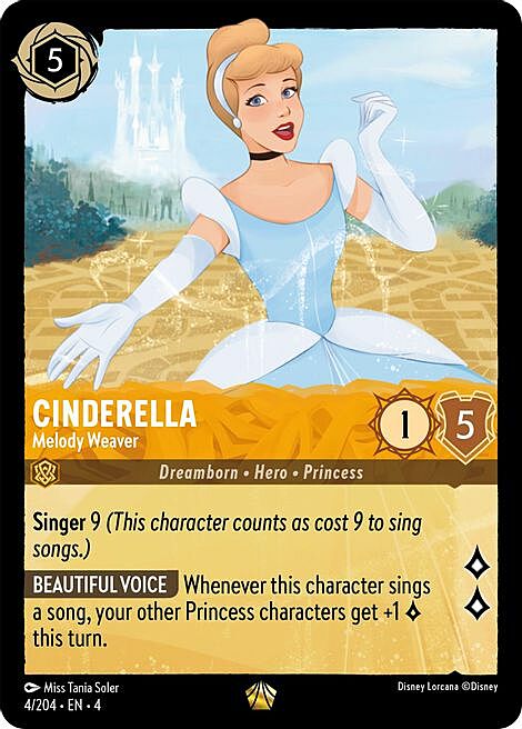 Cenerentola - Tessitrice di Melodie Card Front