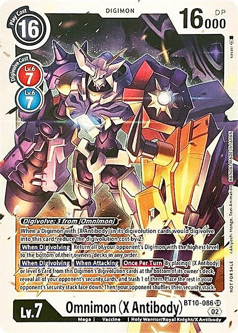 Omnimon (X Antibody) Card Front