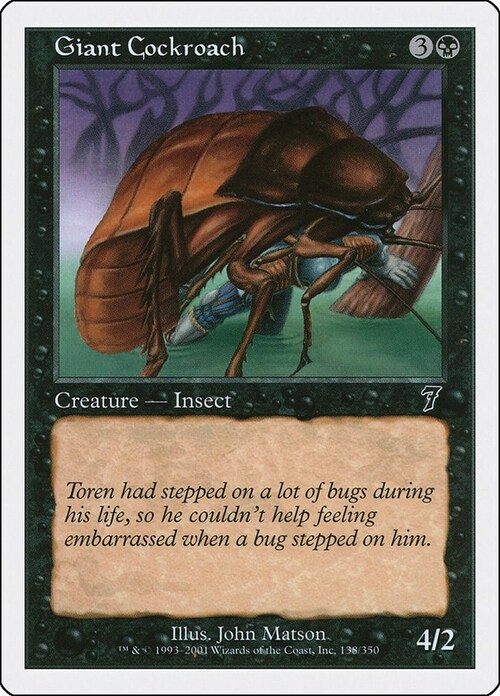 Giant Cockroach Card Front