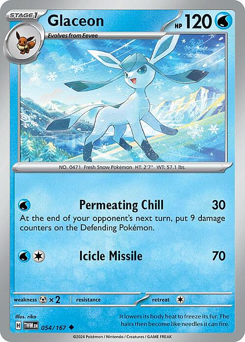 Glaceon Card Front