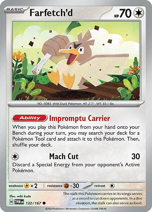 Farfetch'd Card Front