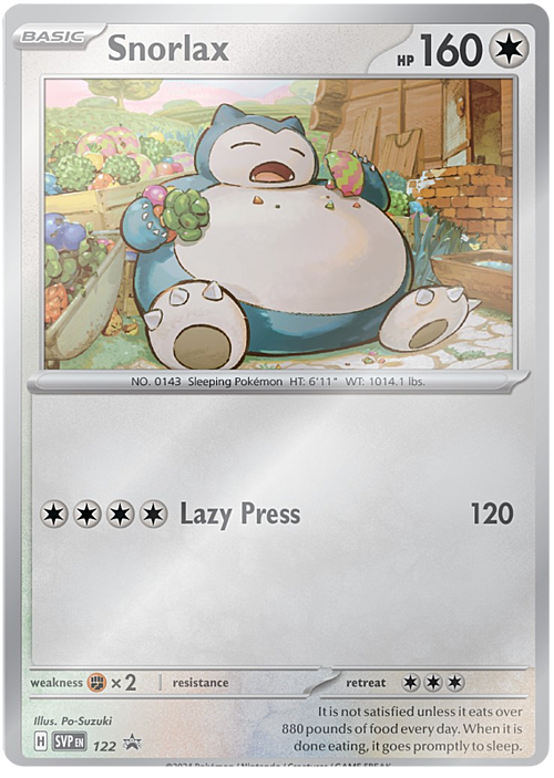 Snorlax Card Front