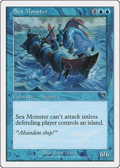 Sea Monster Card Front