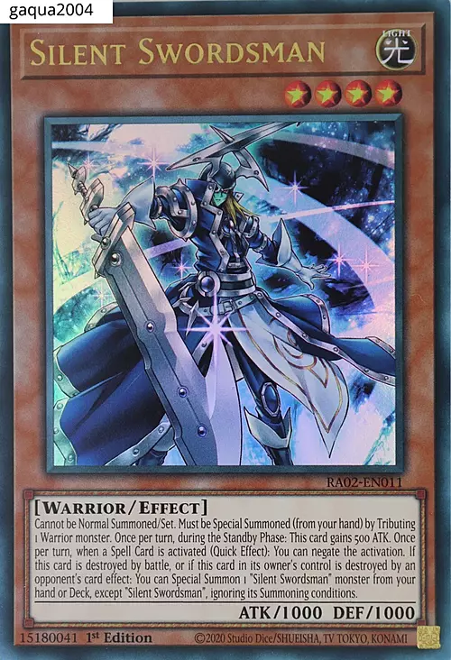 Silent Swordsman Card Front