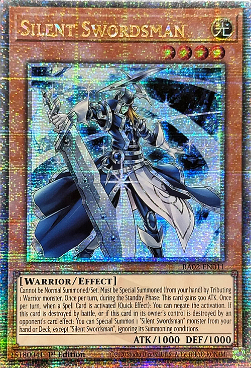 Silent Swordsman Card Front