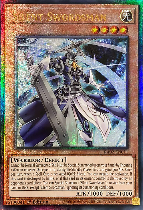 Silent Swordsman Card Front