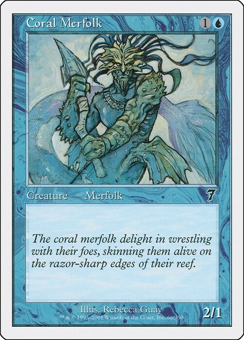 Coral Merfolk Card Front