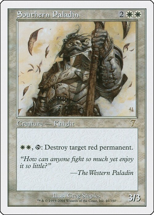 Southern Paladin Card Front