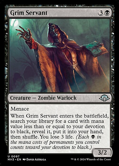 Grim Servant Card Front