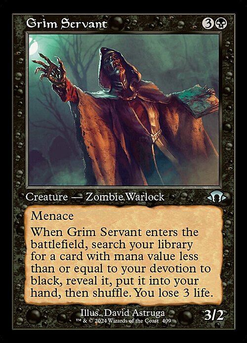 Grim Servant Card Front