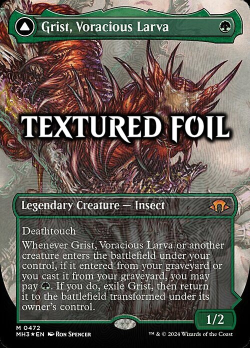 Grist, Voracious Larva // Grist, the Plague Swarm Card Front