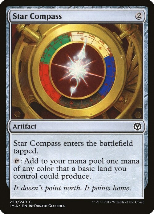 Star Compass Card Front