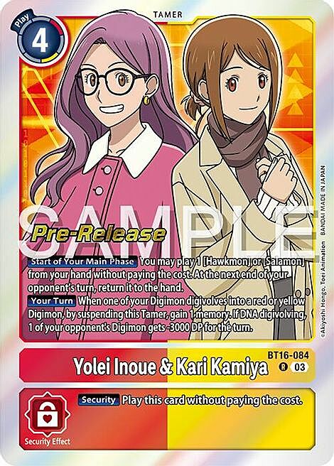 Yolei Inoue & Kari Kamiya Card Front