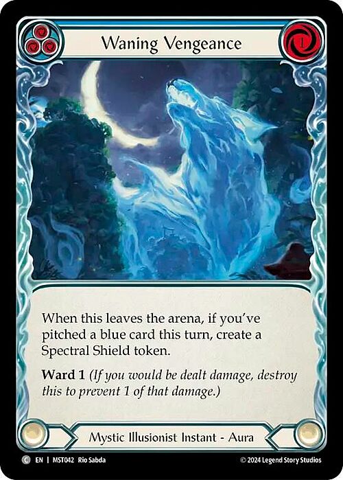 Waning Vengeance - Blue Card Front