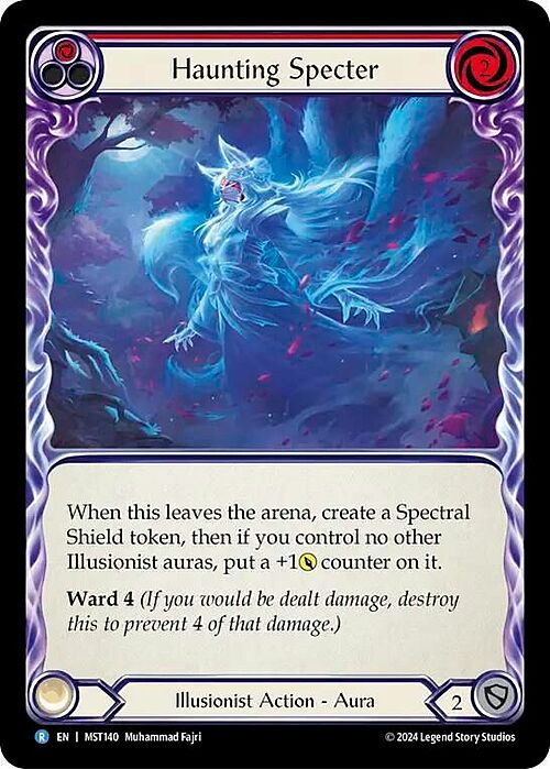 Haunting Specter (Red) Card Front