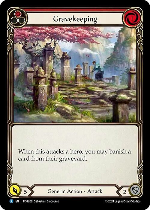 Gravekeeping - Red Card Front