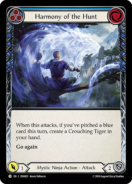 Harmony of the Hunt - Blue Card Front