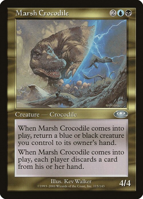 Marsh Crocodile Card Front