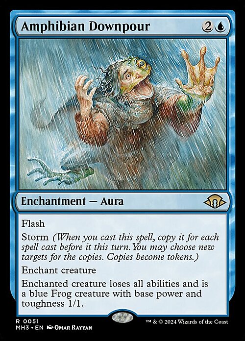 Amphibian Downpour Card Front