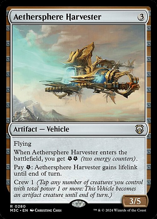 Aethersphere Harvester Card Front