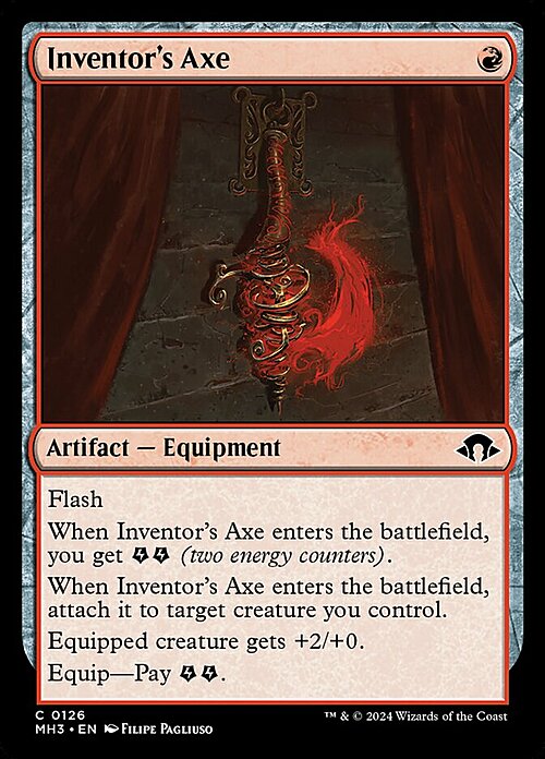 Inventor's Axe Card Front