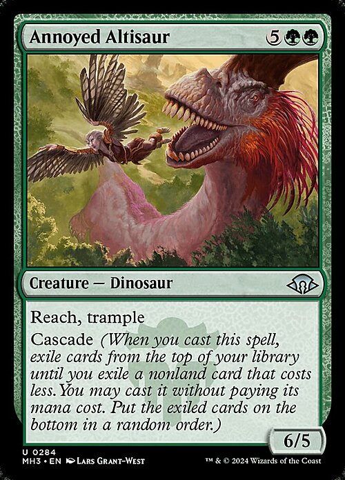 Annoyed Altisaur Card Front