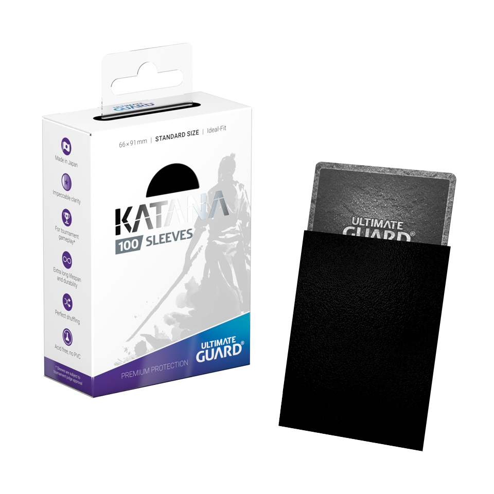 100 Ultimate Guard Katana Sleeves | Black