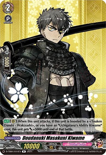 Doudanuki Masakuni Kiwame Card Front