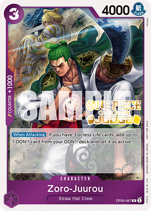 Zoro-Juuro Card Front