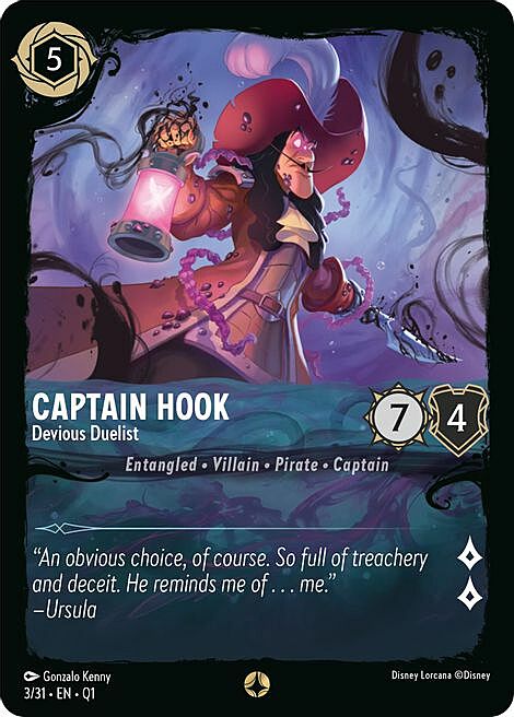 Captain Hook - Devious Duelist Card Front