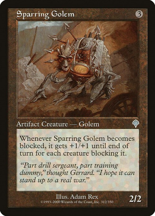 Sparring Golem Card Front