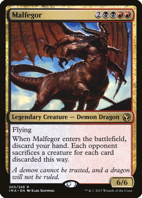 Malfegor Card Front