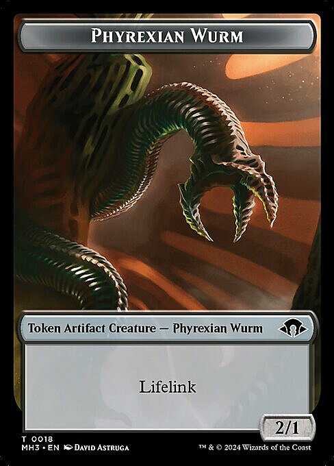 Phyrexian Wurm // Phyrexian Germ Card Front