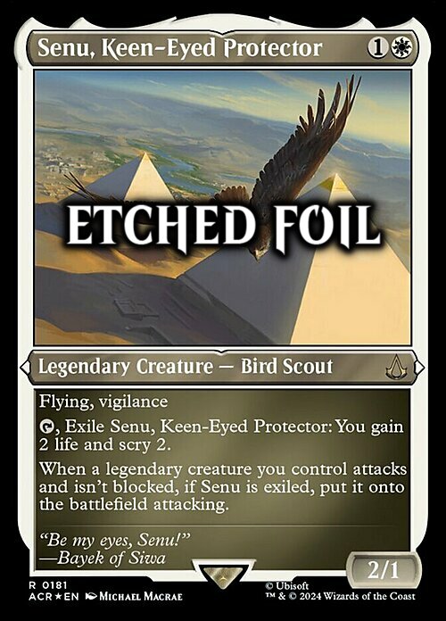 Senu, Keen-Eyed Protector Card Front