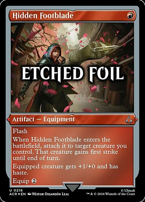 Hidden Footblade Card Front