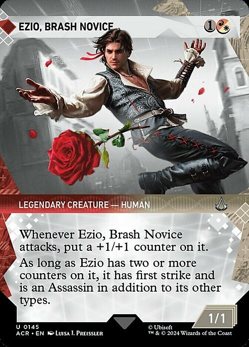 Ezio, Brash Novice Card Front